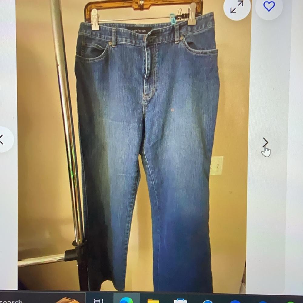 Calvin Klein jeans women’s blue size 12 flared pants denim